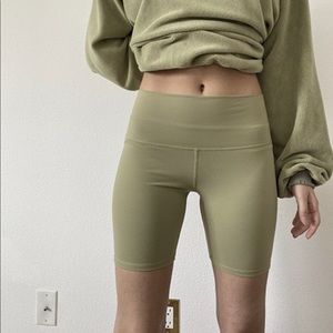 Green Biker Shorts